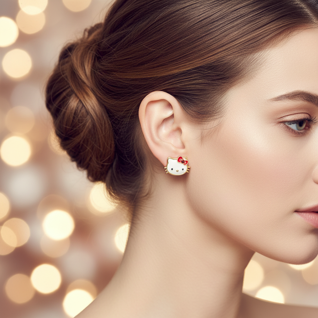 Hello Kitty x Kate Spade NY Stud Earrings - lifestyle 3