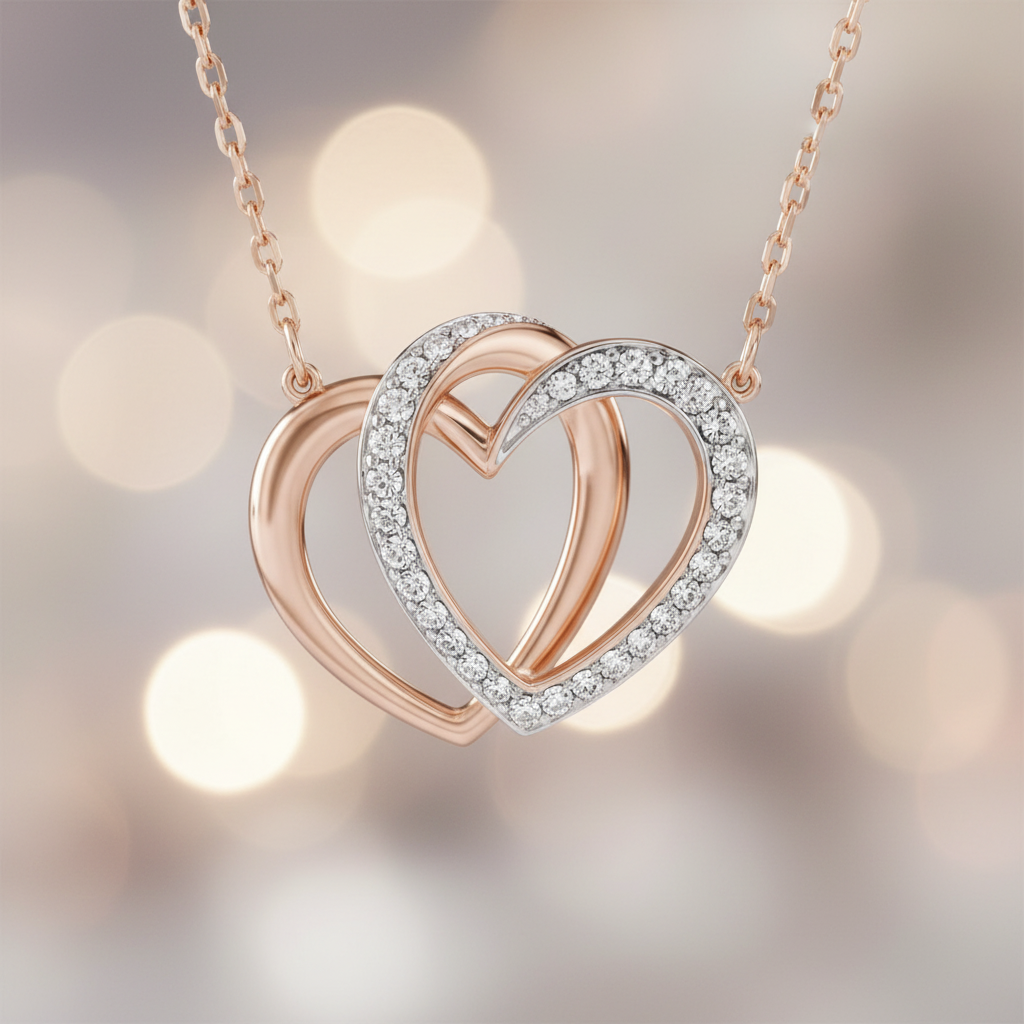 Swarovski Dear Double Heart Necklace - Lifestyle 3