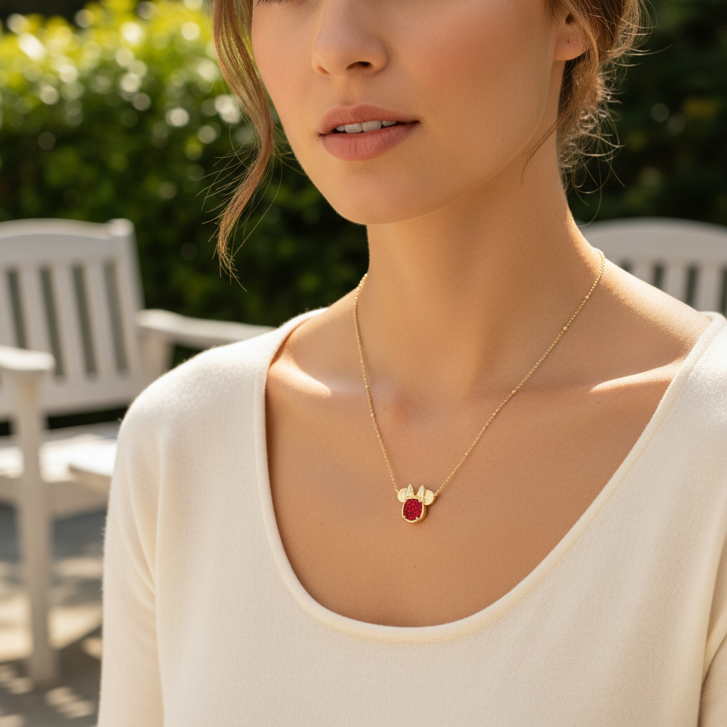 Kendra Scott Minnie Mouse Necklace - Lifestyle 1