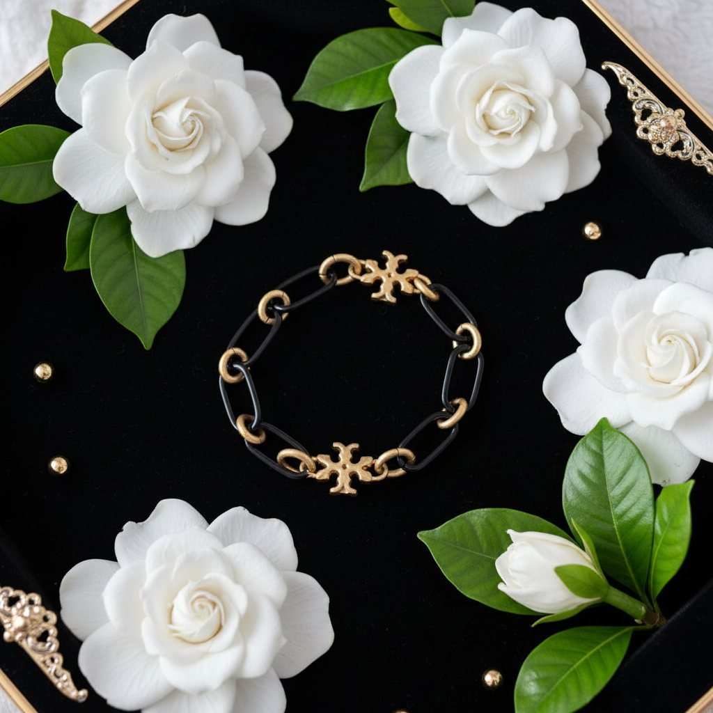 Black velvet tray