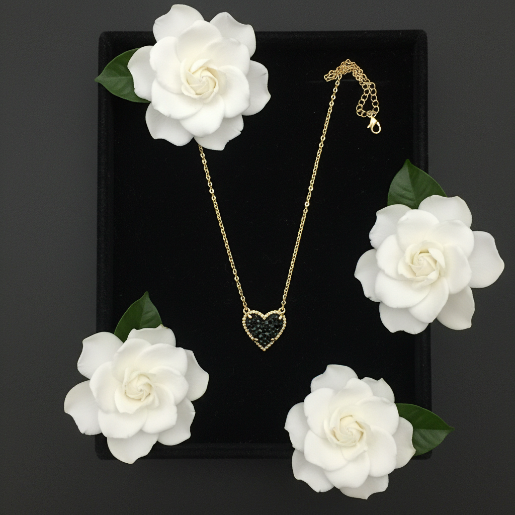 Black velvet tray