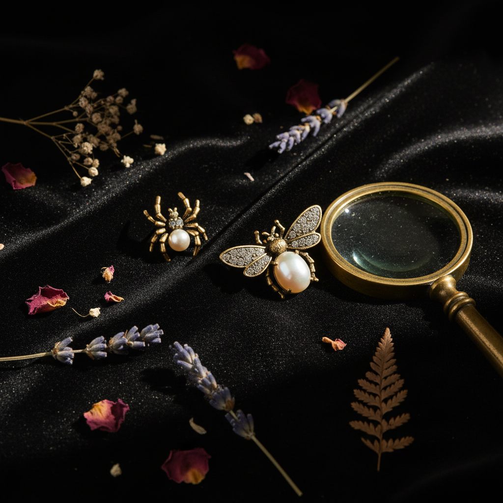 Flat lay - black velvet