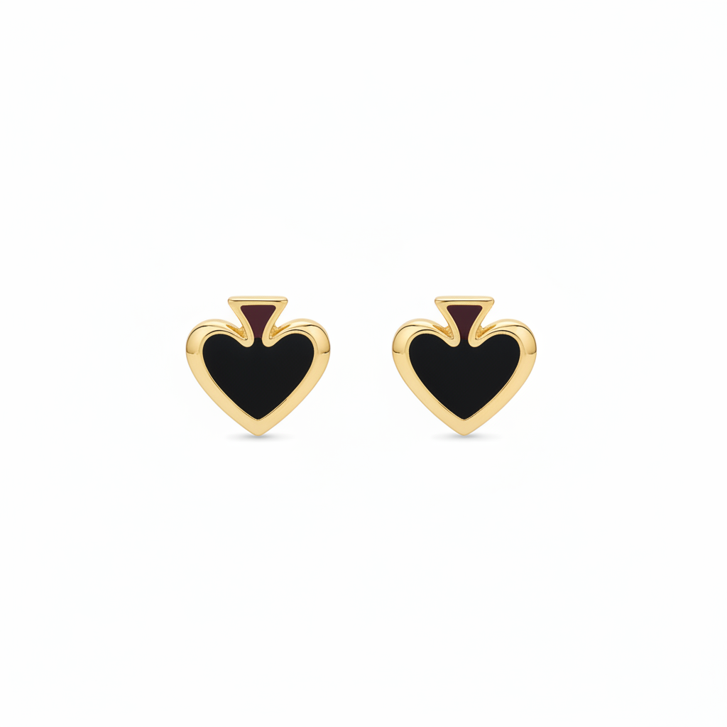 Kate Spade Heritage Spade Small Heart Stud Earrings