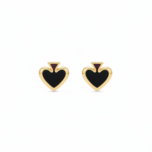 Kate Spade Heritage Spade Small Heart Stud Earrings