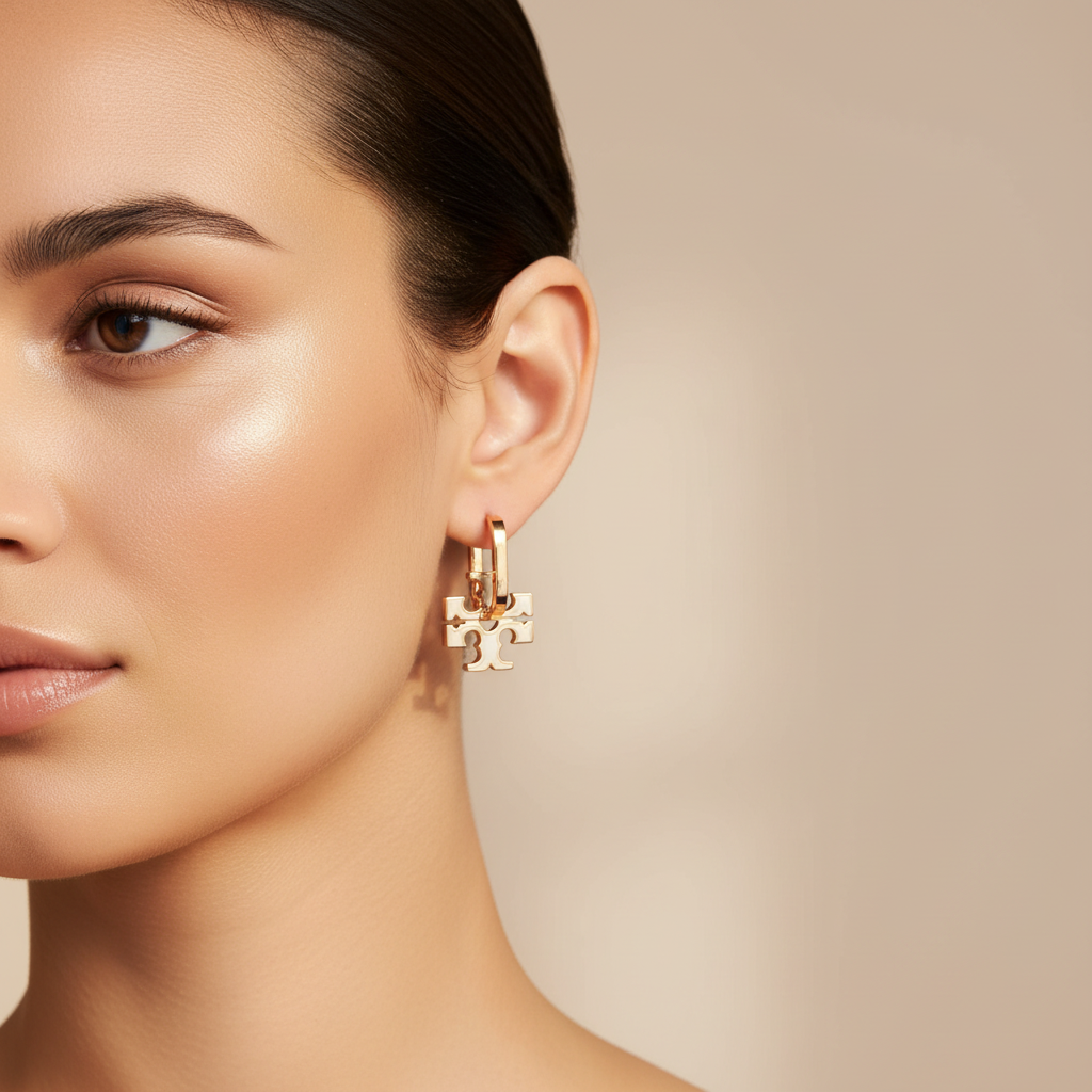Tory Burch Kira Earrings - lifestyle worn shot