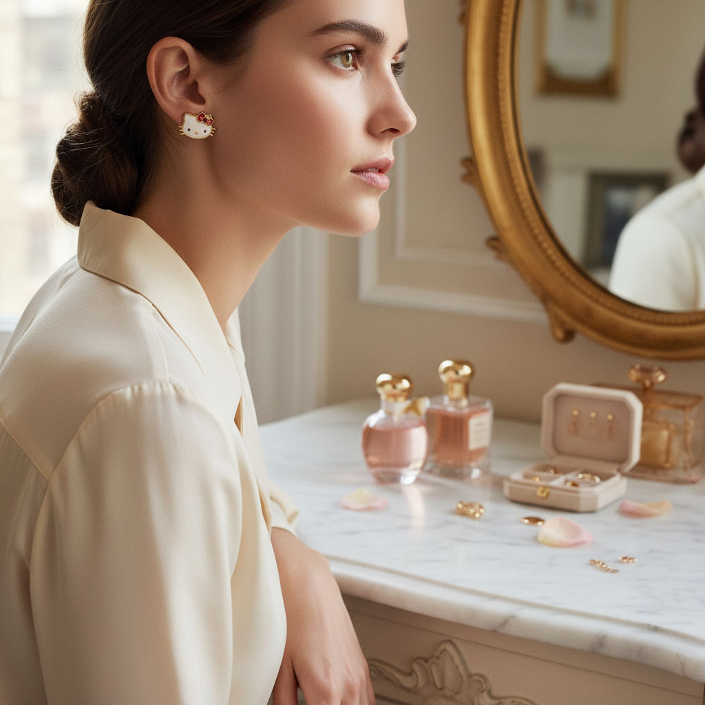Hello Kitty x Kate Spade NY Stud Earrings - lifestyle 1