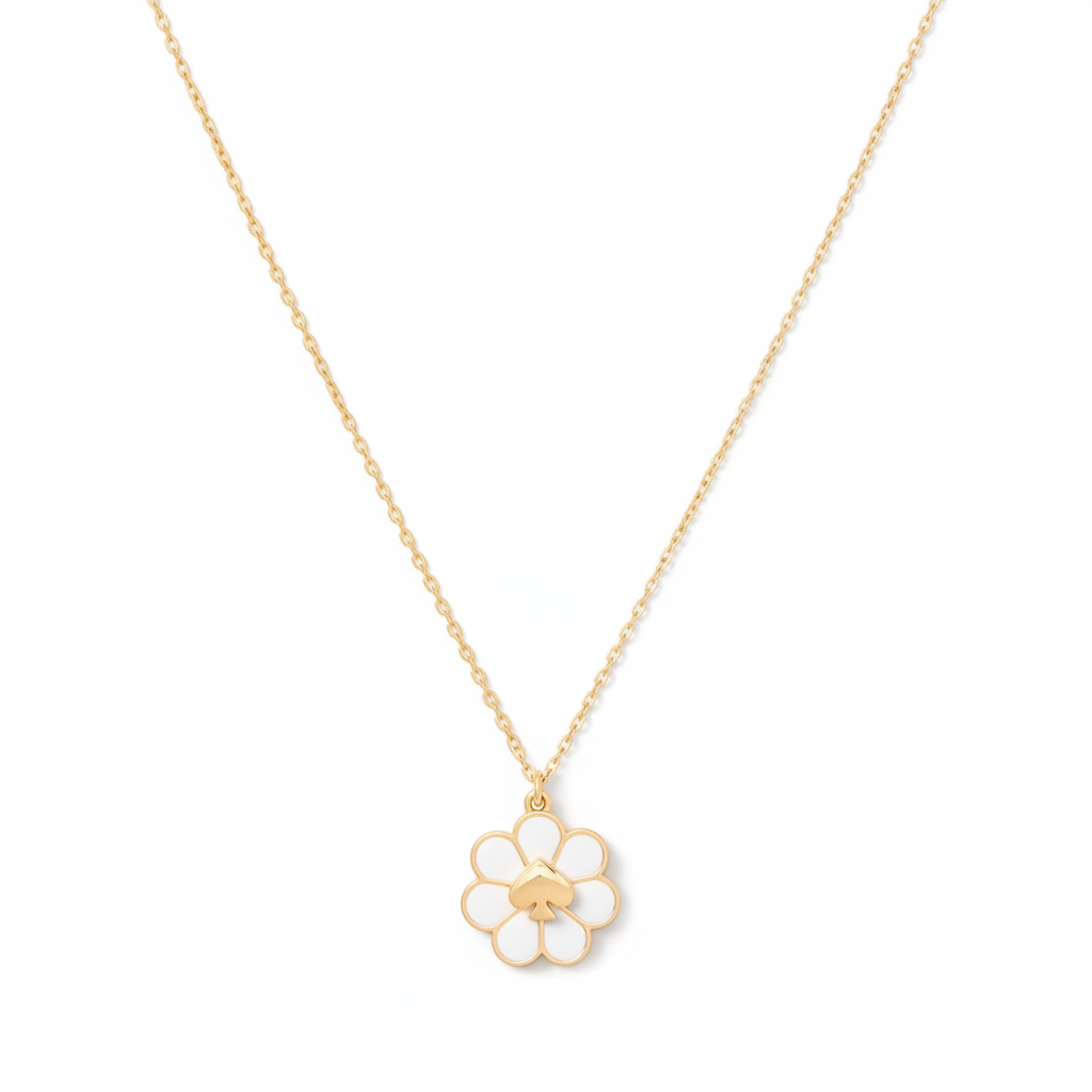 Kate Spade Day Tripper Mini Pendant Necklace - clean product shot white background