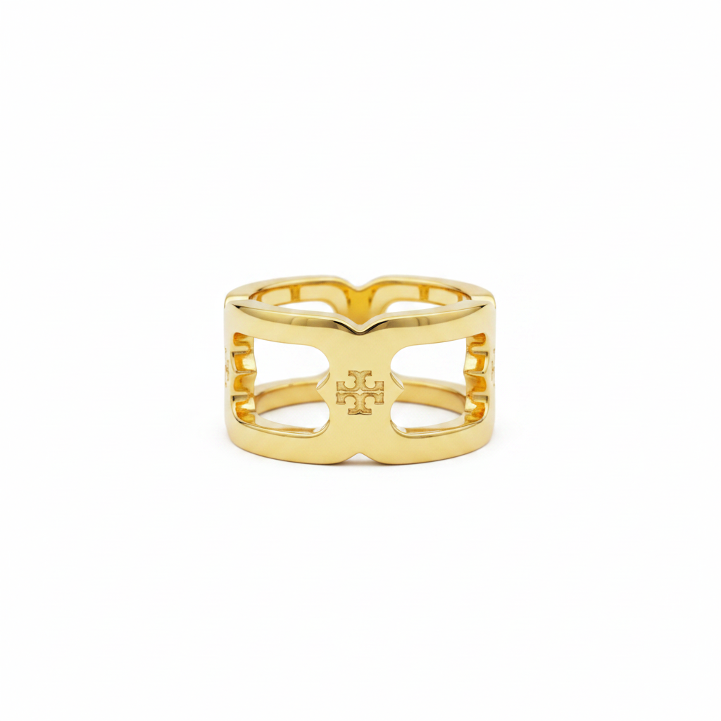 Tory Burch Gemini Link Band Ring Gold - clean product shot