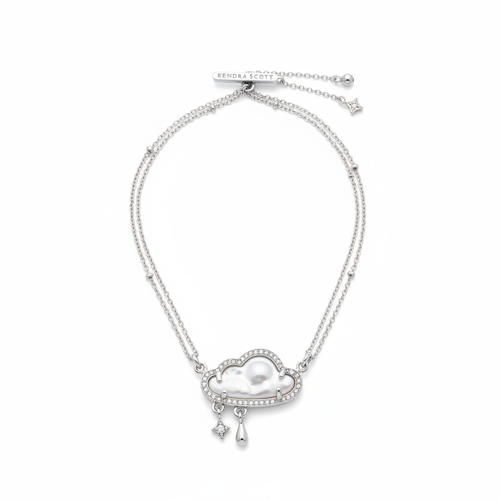 Kendra Scott Celeste Cloud Necklace - clean white background product shot