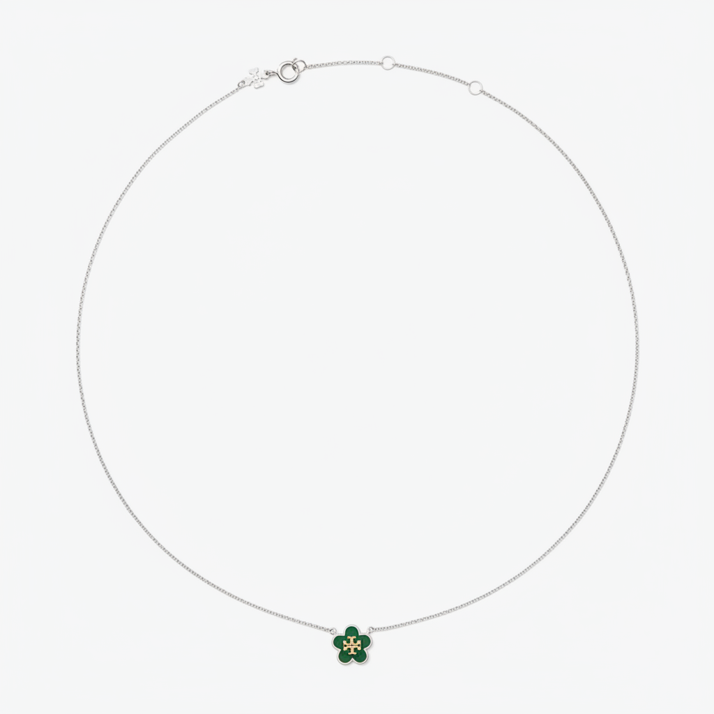 Tory Burch Forget Me Not Pendant Necklace - clean product shot