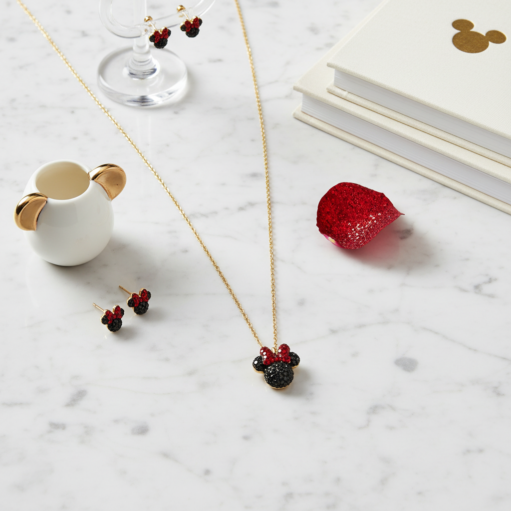 Swarovski Minnie Mouse Necklace - Lifestyle 2