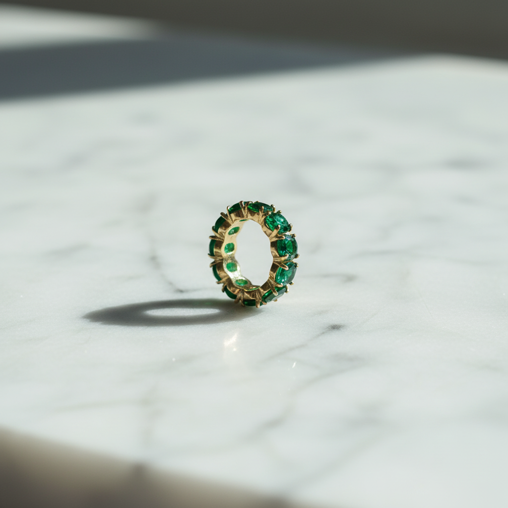 Kate Spade Candy Shop Oval Ring in Green - marble surface