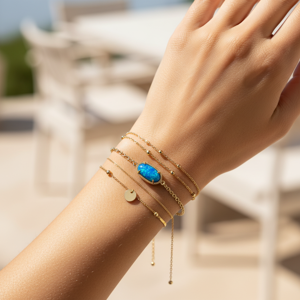 Kendra Scott Elaina Bracelet - stacked wrist lifestyle