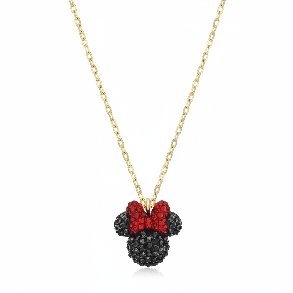 Swarovski Minnie Mouse Necklace - Clean Shot