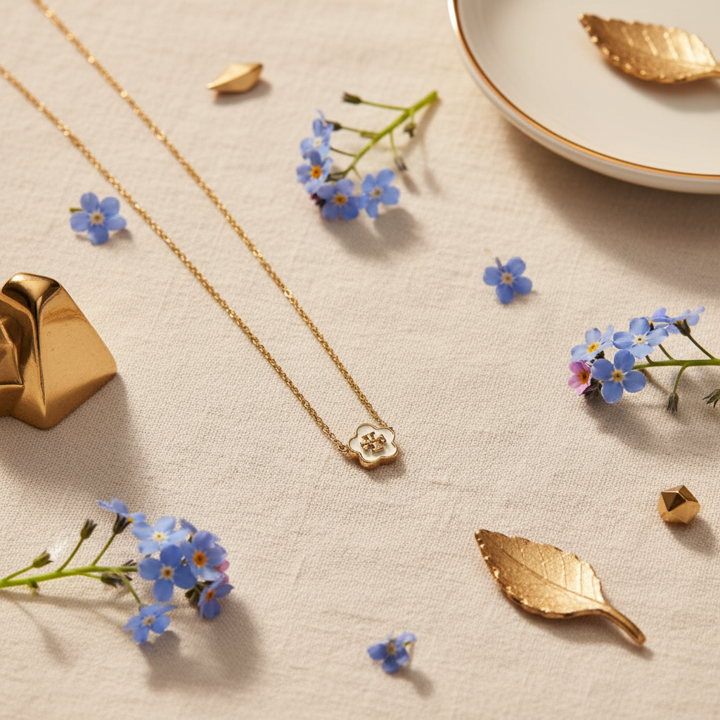 Floral flat lay