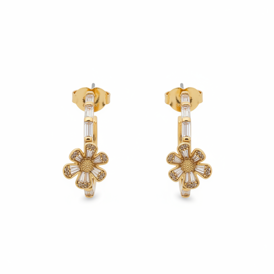 Kate Spade New York Fleurette Hoops - clean product shot