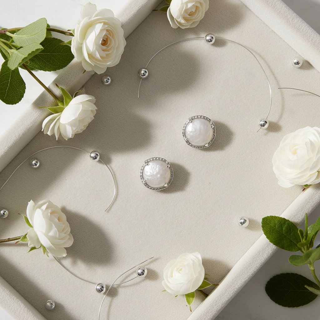 Kendra Scott Cade Studs - cream velvet tray