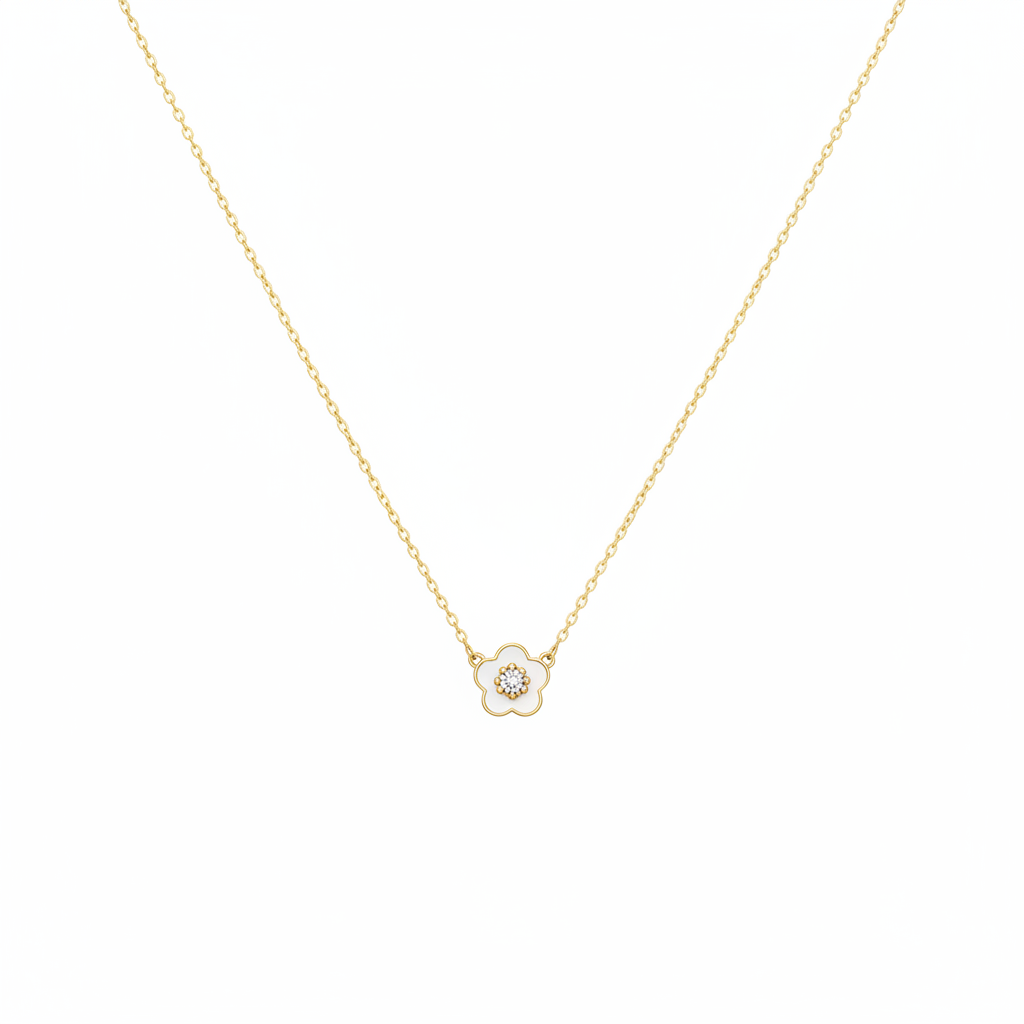 Tory Burch Forget Me Not Pendant Necklace