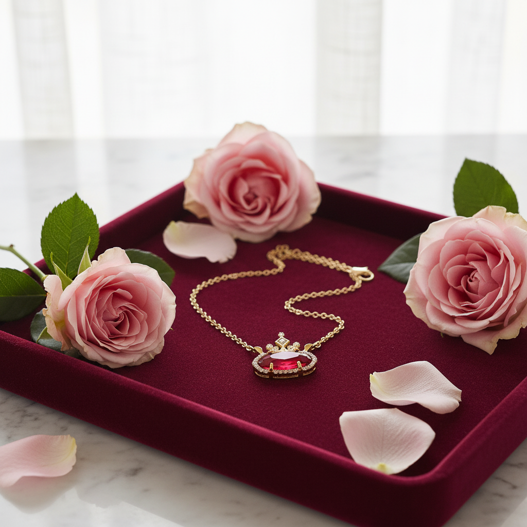 Disney x Kendra Scott Elisa Princess Necklace – velvet tray styling