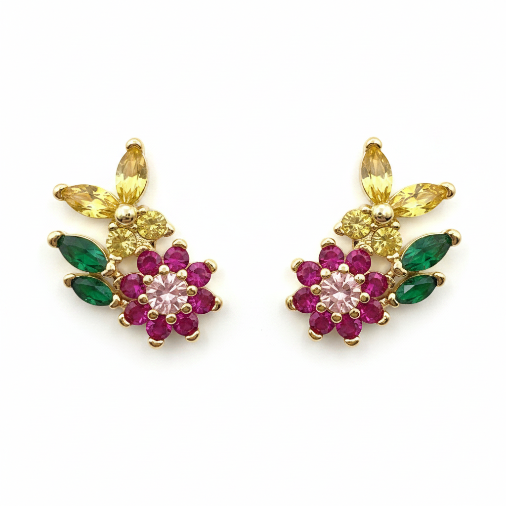 Kate Spade New York New Bloom Flower Stud Earrings - clean product shot