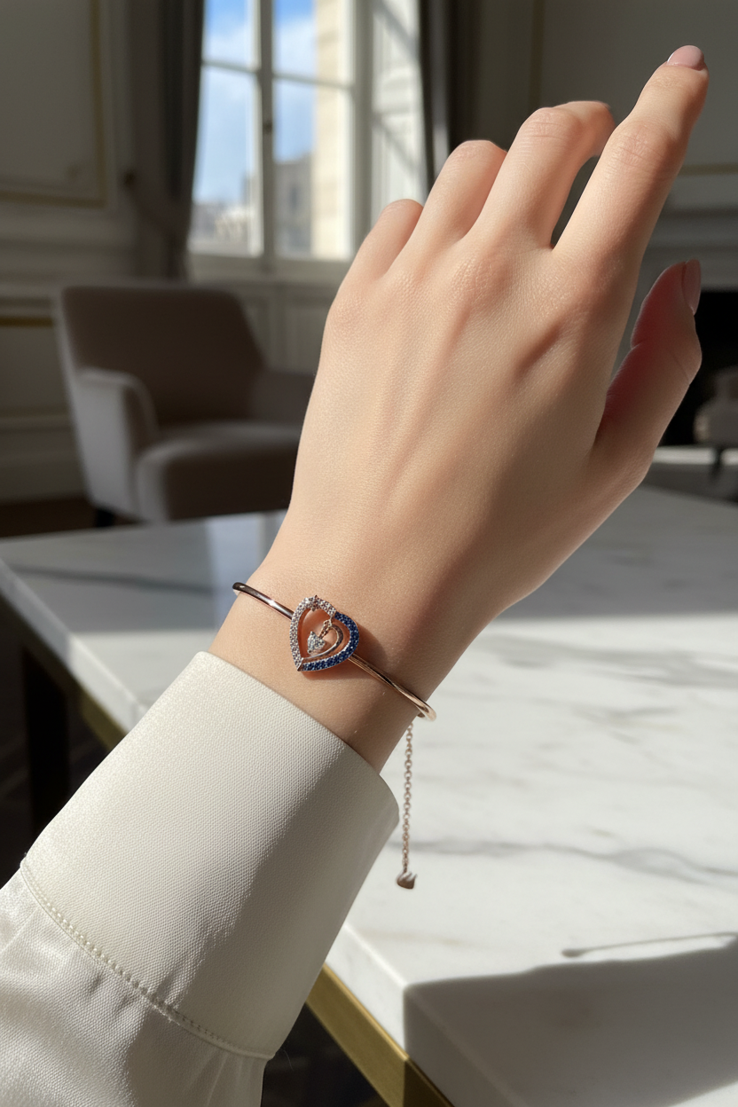 Swarovski Starry Night Bangle Bracelet - lifestyle editorial