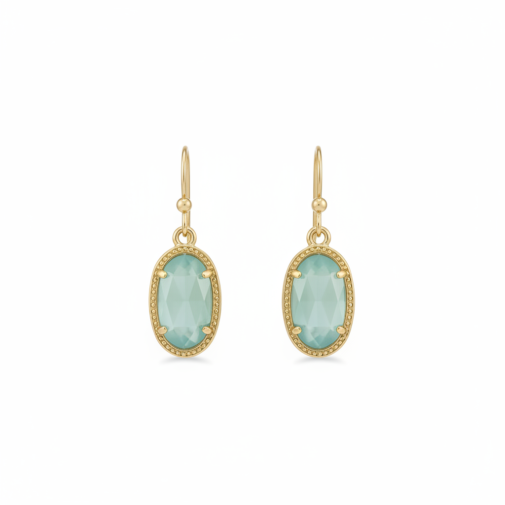 Kendra Scott Lee Aqua Blue Illusion Drop Earrings - product shot