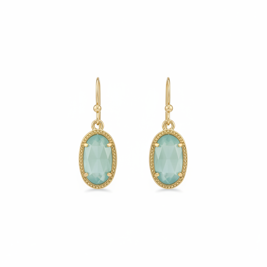 Kendra Scott Lee Aqua Blue Illusion Drop Earrings - product shot