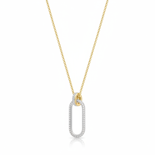 Swarovski Time Pendant Necklace - Clean Shot
