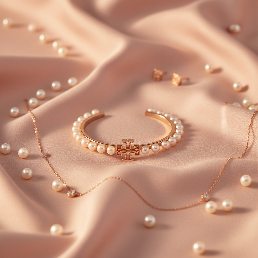 Blush silk flat lay