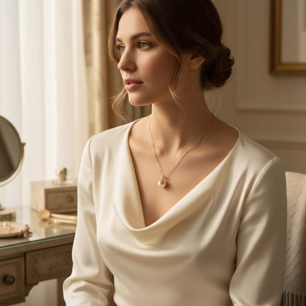 Tory Burch Kira Pearl Delicate Necklace