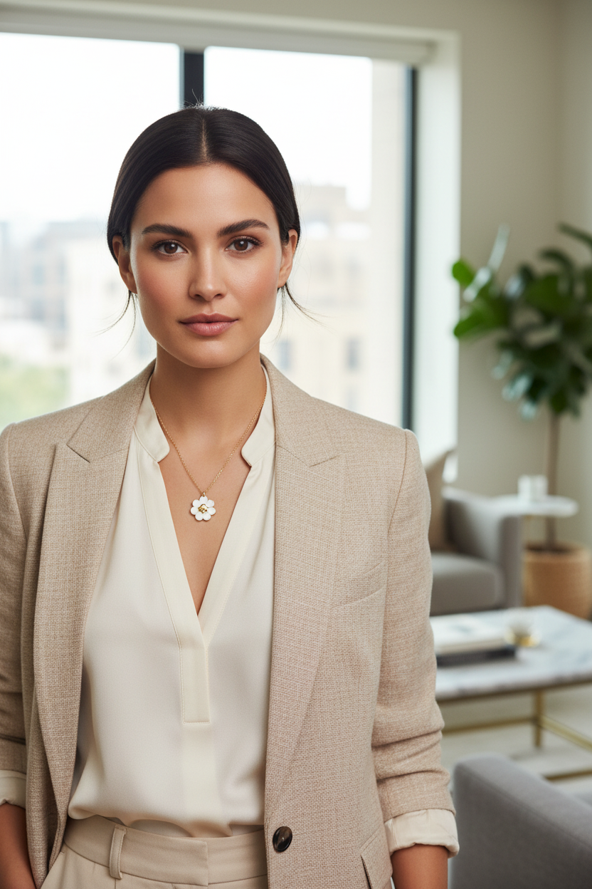Kate Spade Day Tripper Necklace worn on neck