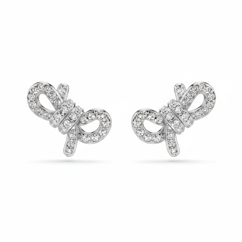 Swarovski Lifelong Stud Earrings - clean product shot