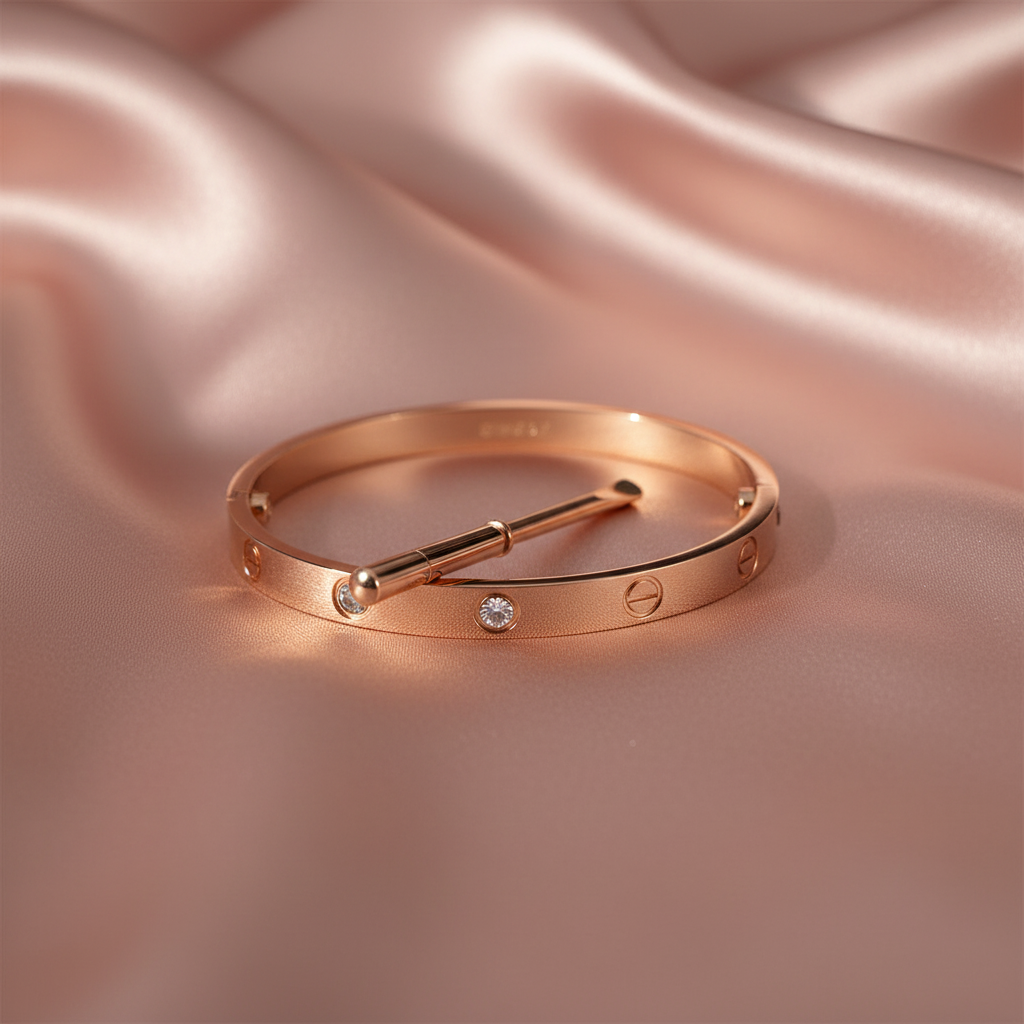Blush silk flat lay