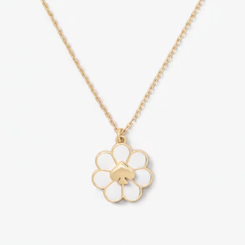 Kate Spade New York Day Tripper Flower Pendant Necklace - clean product shot