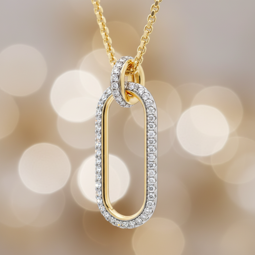 Swarovski Time Pendant Necklace - Lifestyle 3