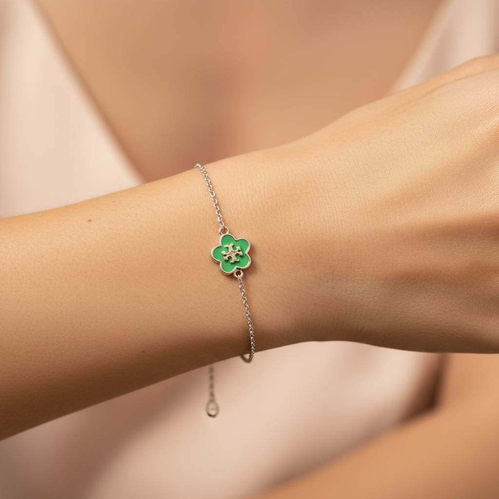 Tory Burch Forget Me Not Bracelet wrist close-up