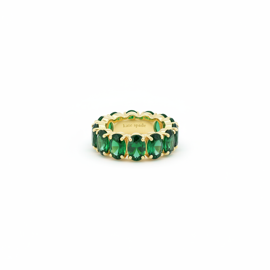 Kate Spade Candy Shop Oval Ring in Green - white background