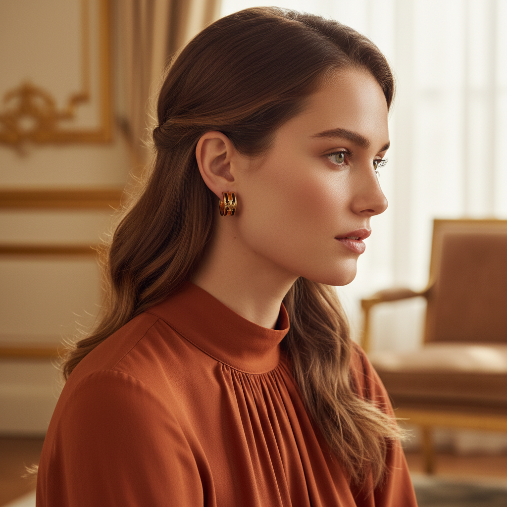Tory Burch Icon Huggie Earrings - Editorial Lifestyle