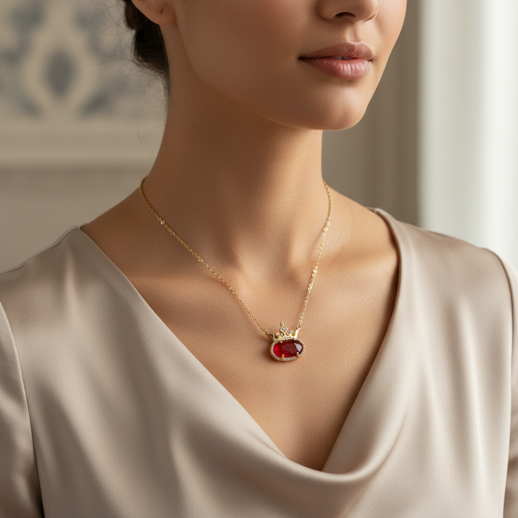 Disney x Kendra Scott Elisa Princess Necklace – worn on neckline