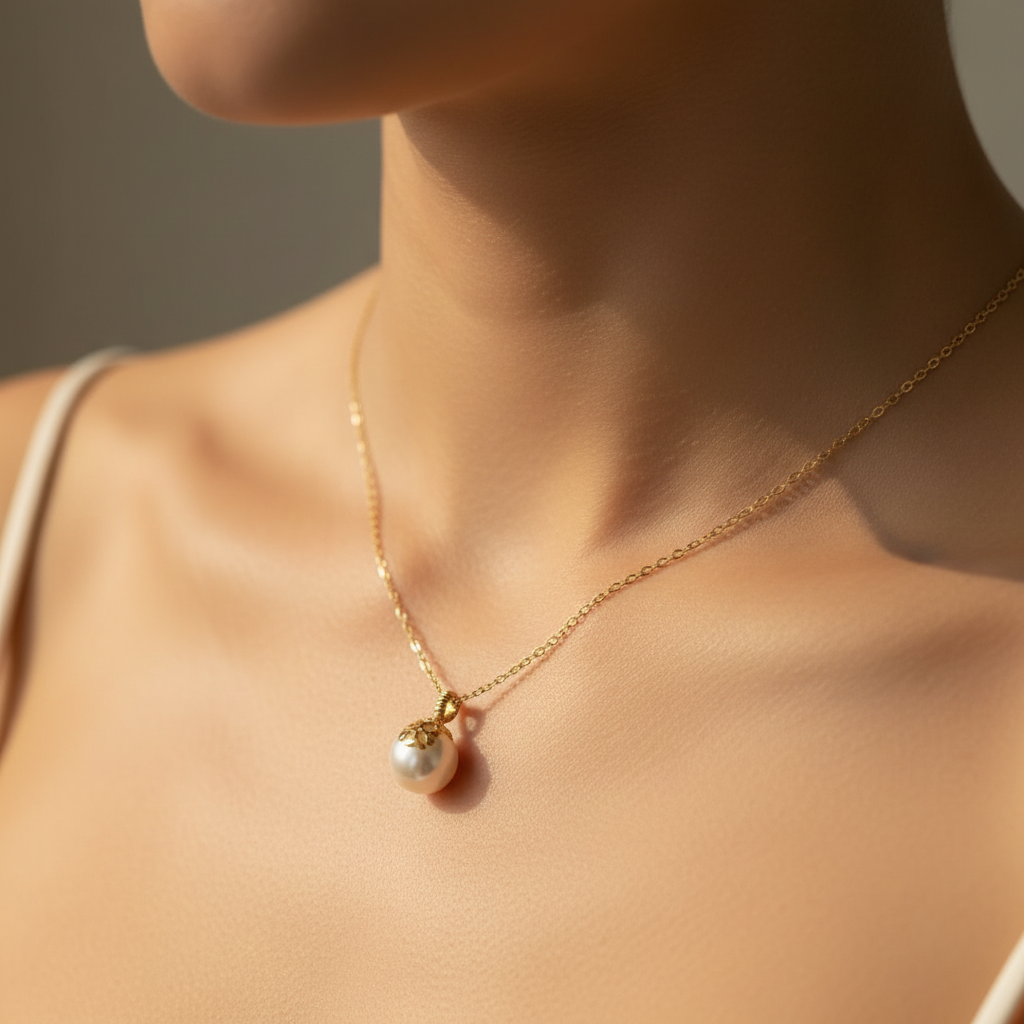 Tory Burch Kira Pearl Delicate Necklace