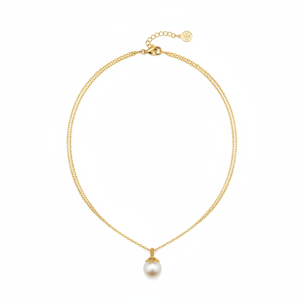 Tory Burch Kira Pearl Delicate Necklace