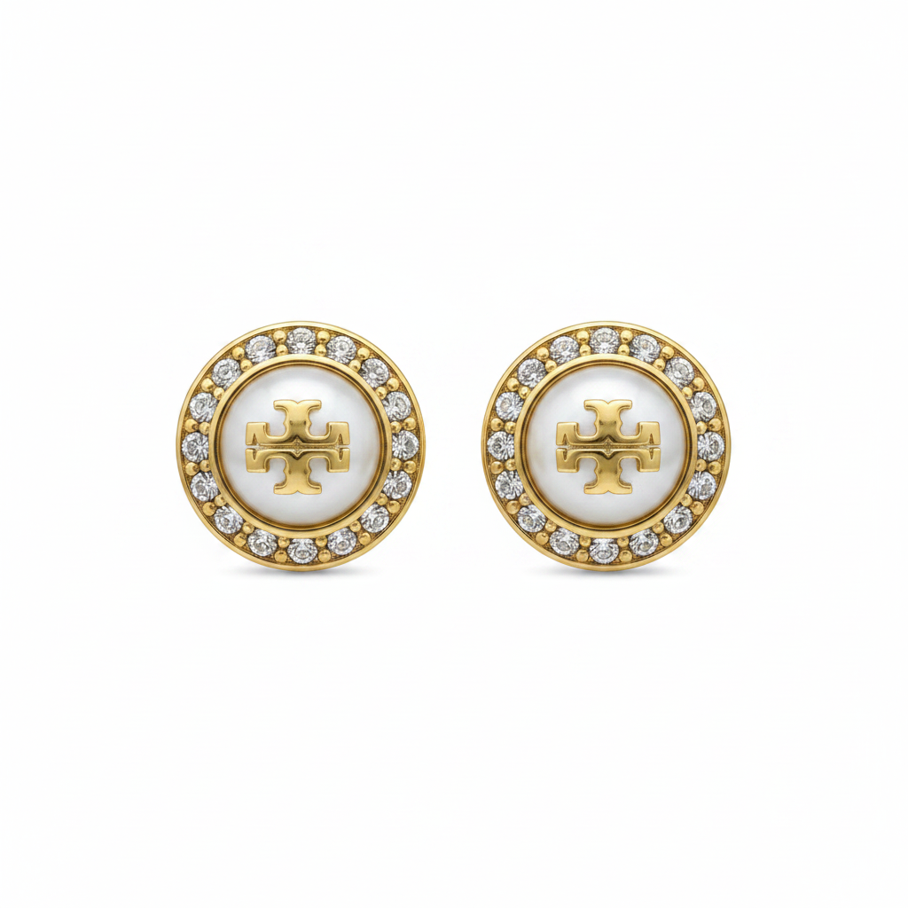 Tory Burch Natalie Stud Earrings - Clean Product Shot