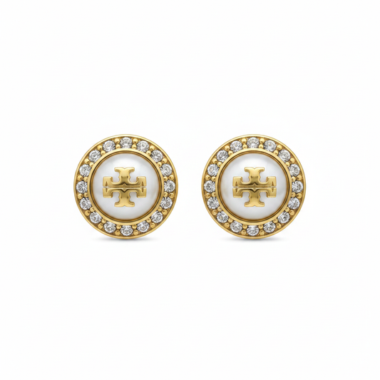 Tory Burch Natalie Stud Earrings - Clean Product Shot