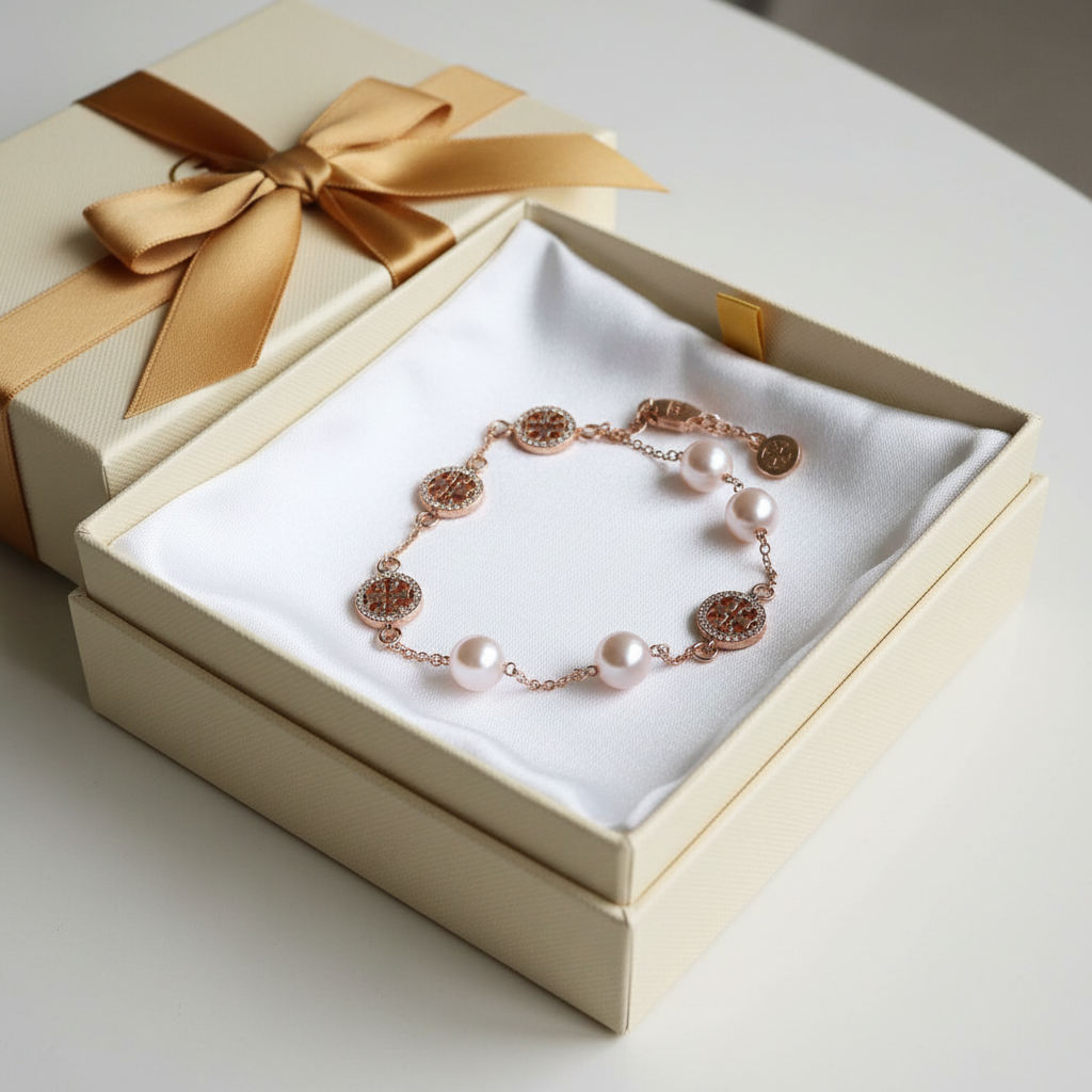 Tory Burch Icon Chain Bracelet in gift box