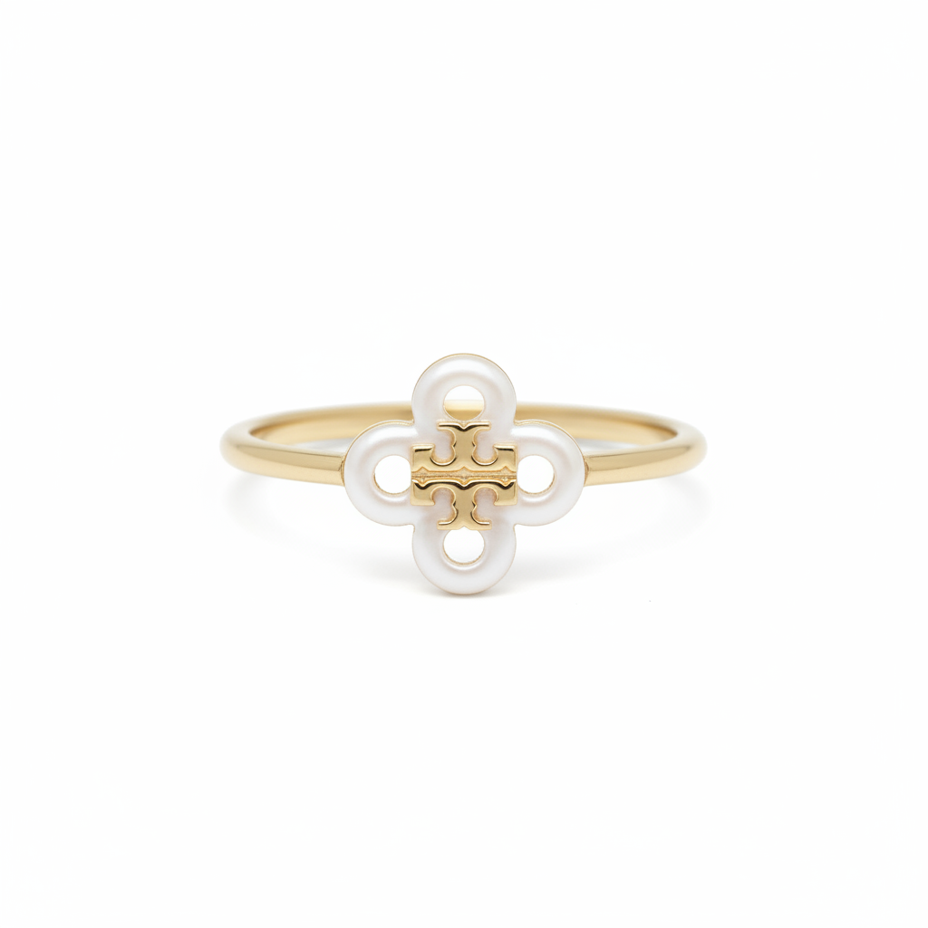 Tory Burch Kira Clover Ring - clean product shot