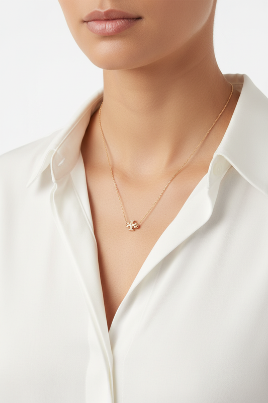 Tory Burch Kira Necklace - editorial neckline