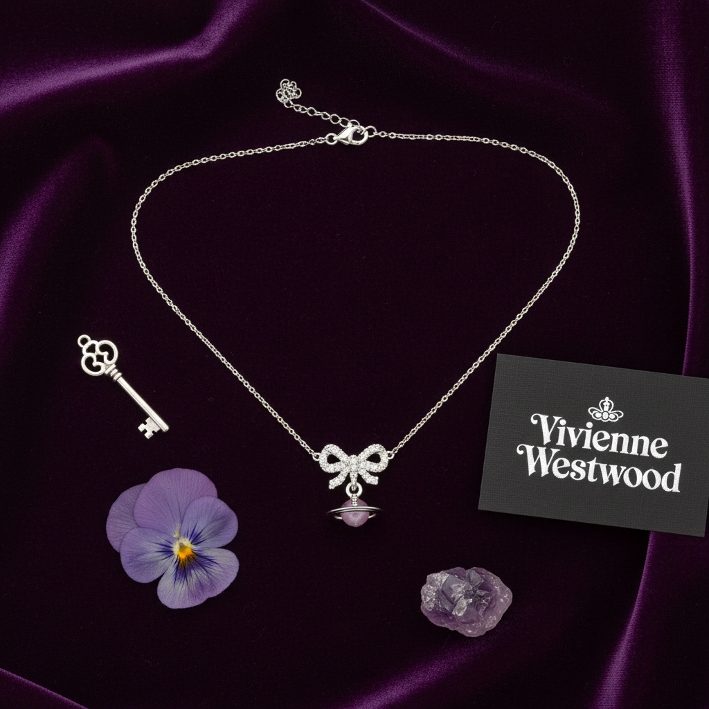 Vivienne Westwood Octavia Choker - velvet flat lay