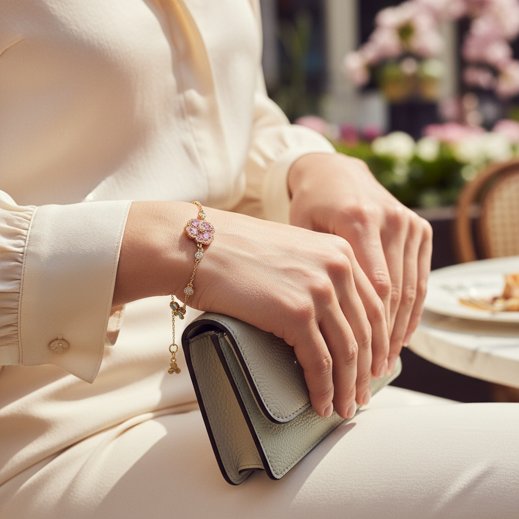 Kate Spade Fleurette Line Bracelet - wrist shot lifestyle