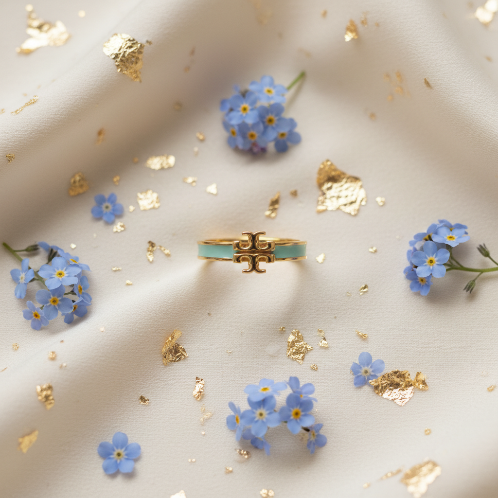 Ivory silk flat lay