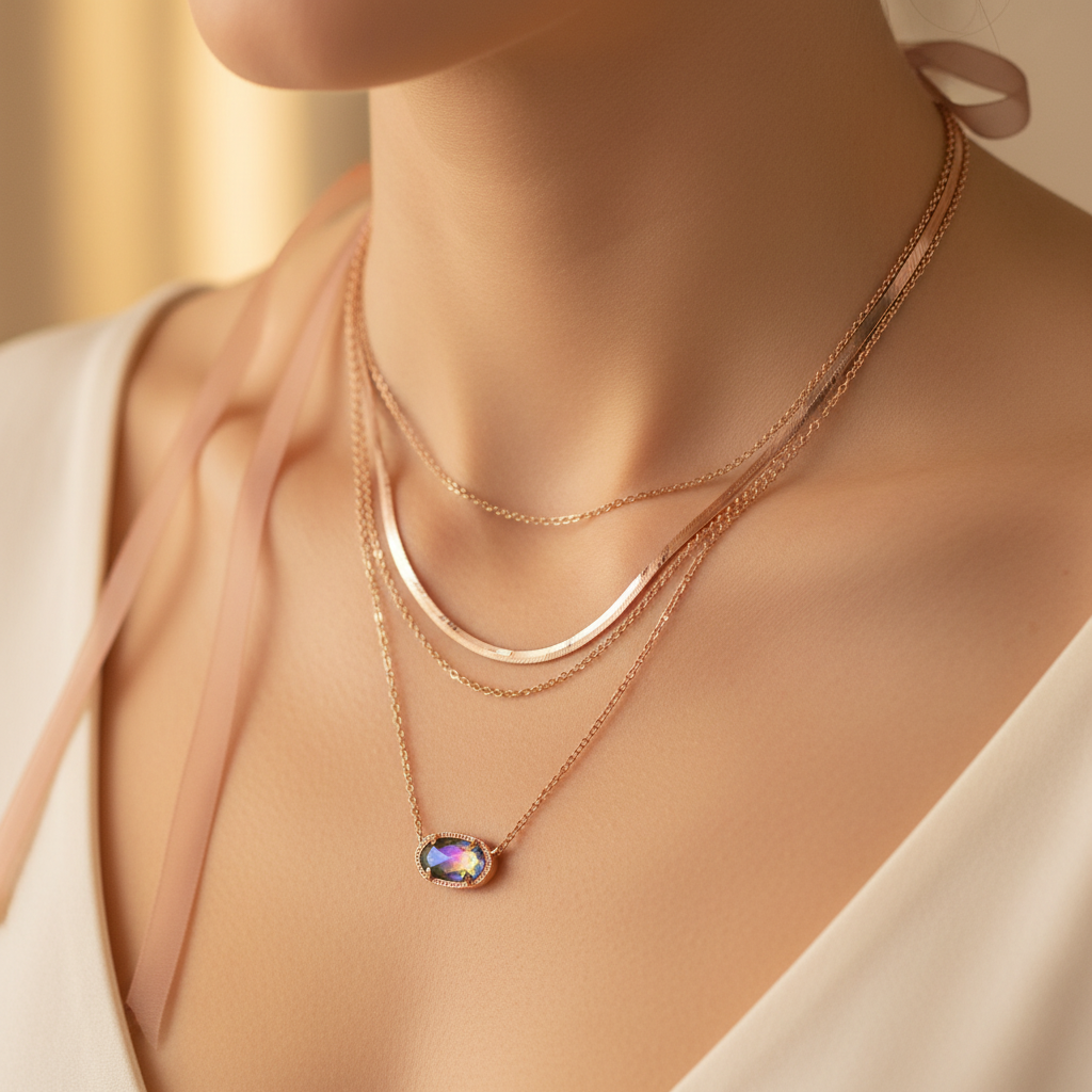Kendra Scott Elisa Double-Layer Necklace - Lifestyle 3